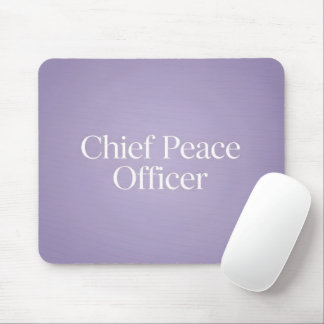 Funny Executive Title Minimalist Purple Mouse Pad