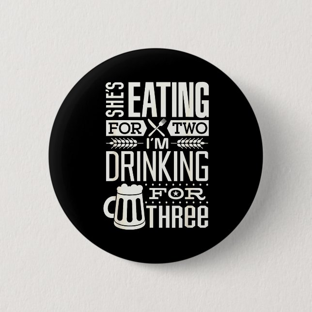 Funny Expecting Dad Shirt For Pregnancy New Dad Fa 6 Cm Round Badge (Front)