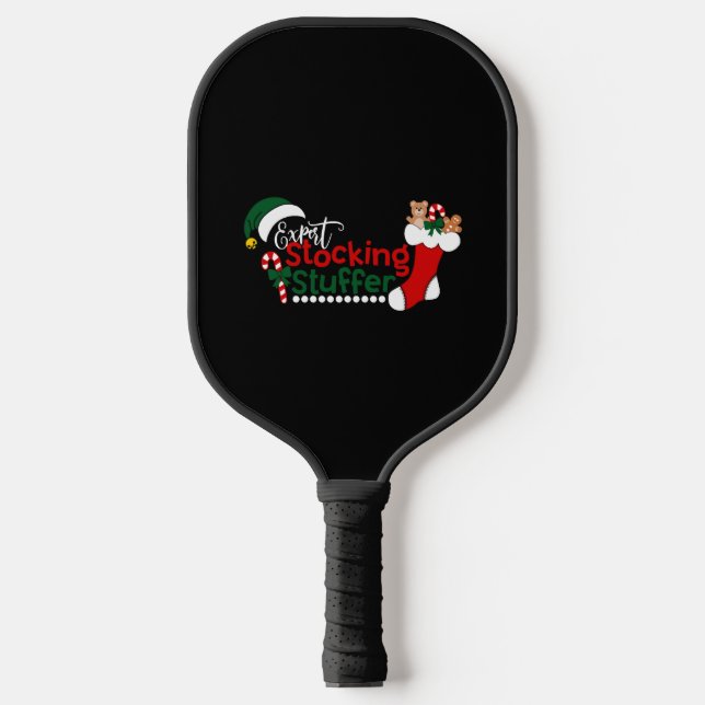 Funny Expert Stocking Stuffer Christmas Pickleball Paddle (Front)