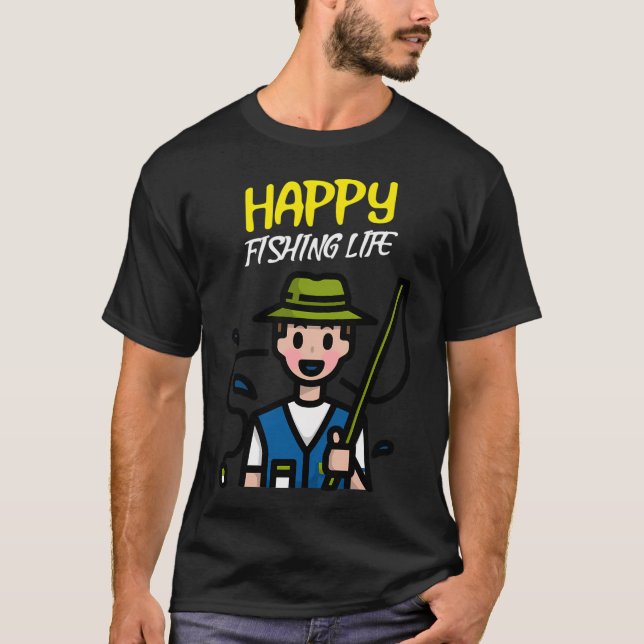 Funny Expression Rise & Shine It is Time For Fishi T-Shirt (Front)