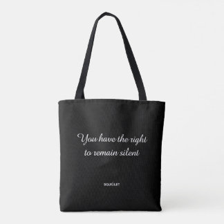 Funny Expression Yoga Meditation Circles Pattern Tote Bag