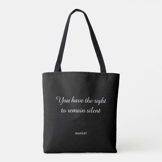 Funny Expression Yoga Meditation Circles Pattern Tote Bag (Back)