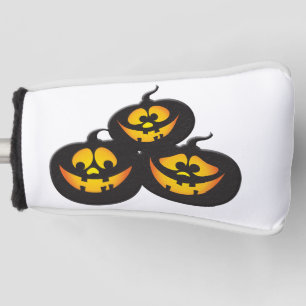 Funny Expressions Halloween Pumpkins Golf Head Cover
