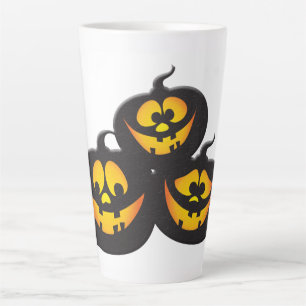Funny Expressions Halloween Pumpkins Latte Mug