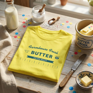 Funny "Extra Salty" Butter Stick Yellow Custom  T-Shirt