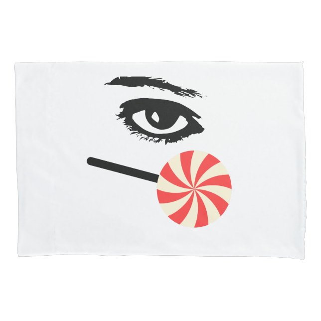 Funny Eye Candy Pillowcase for Men – Bedroom Humou (Front)