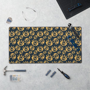 Funny Eyes Pattern Desk Mat
