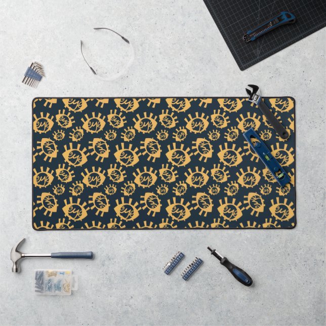 Funny Eyes Pattern Desk Mat (Workstation)