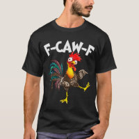 Funny F-awk-f Chicken F-caw-f Rooster Pun Retro