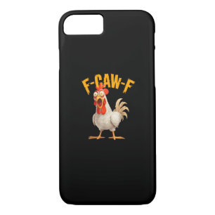 Funny F-Awk-F Chicken F-Caw-F Rooster Pun Retro Vi Case-Mate iPhone Case