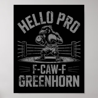 Funny F Caw F Boxing Crow  Poster