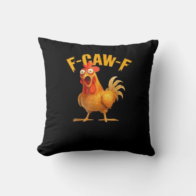 Funny F-Caw-F Chicken F-Caw-F Chicken Classic Cool Cushion (Front)