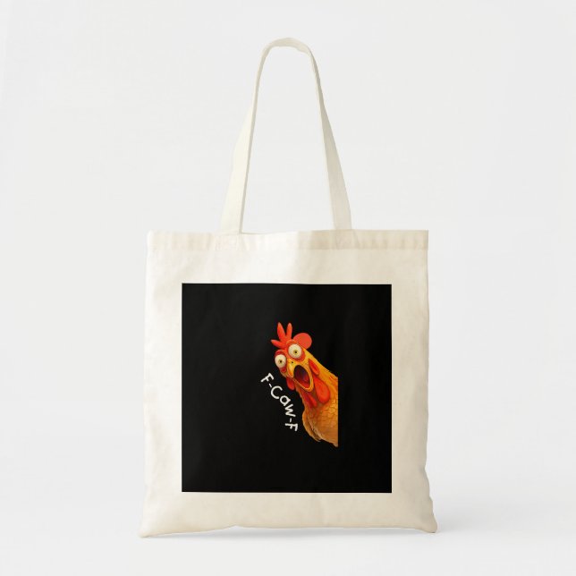 Funny F-Caw-F Chicken F-Caw-F Chicken Creative Cas Tote Bag (Front)
