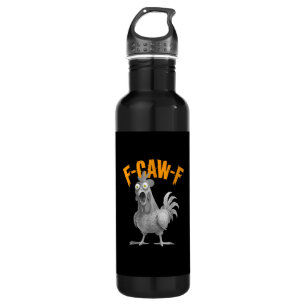Funny F-Caw-F Chicken F-Caw-F Chicken Retro Classi 710 Ml Water Bottle