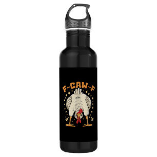 Funny F-Caw-F Chicken F-Caw-F Chicken Vintage Grap 710 Ml Water Bottle