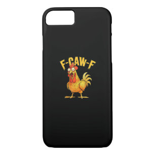 Funny F-Caw-F Chicken – Hilarious Crow Graphic Hum Case-Mate iPhone Case
