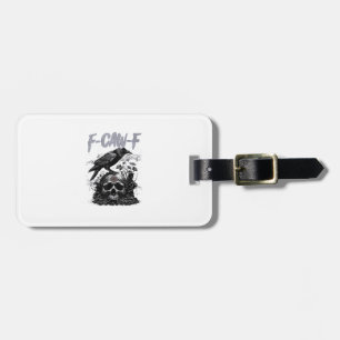 Funny F-Caw-F Crow Funny Halloween Retro Classic Luggage Tag