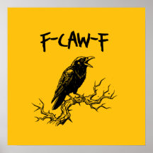 Funny F-Caw-F Crow Raven Pun