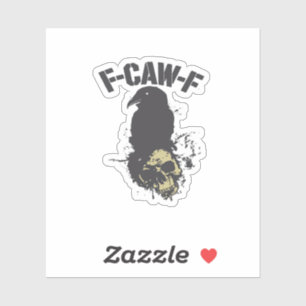 Funny F-Caw-F Crow Vintage Humour Essential Creati