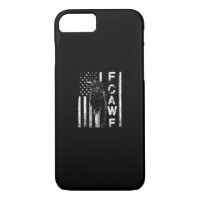 Funny F Caw F Crow With USA Flag