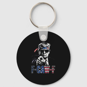 Funny F-caw-f Donald Trump Costume 2025 American U Key Ring