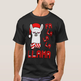 Funny Fa La La Llama Shirt, Funny Llama Christmas T-Shirt