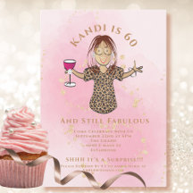Funny Fabulous 60 Blush Gold Ethnic 60th Birthday