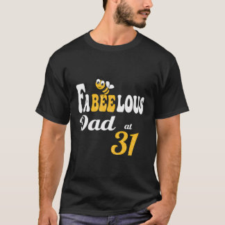 Funny Fabulous Fabeelous Dad Bee Honeycomb Daddy 3 T-Shirt