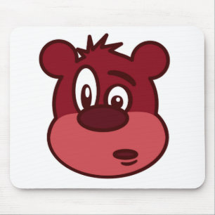 FUNNY FACE BEAR MOUSE PAD