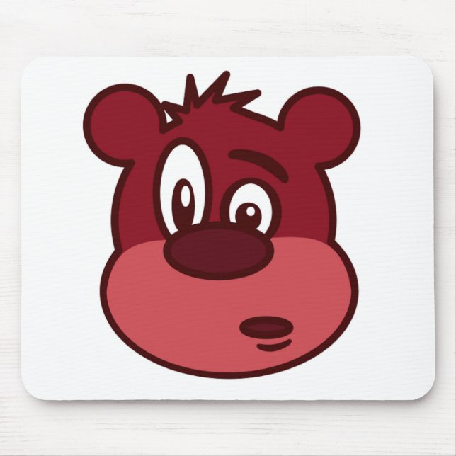 FUNNY FACE BEAR MOUSE PAD (Front)