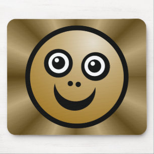 Funny Face (colour me) - Coffee- v2 Mouse Pad