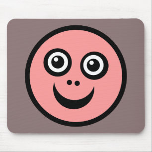 Funny Face (colour me) - Pink Mouse Pad