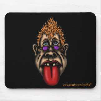 Funny face cool urban graphic mousepad design