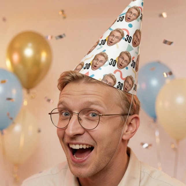Funny Face Custom Photo Party Hat (Creator Uploaded)