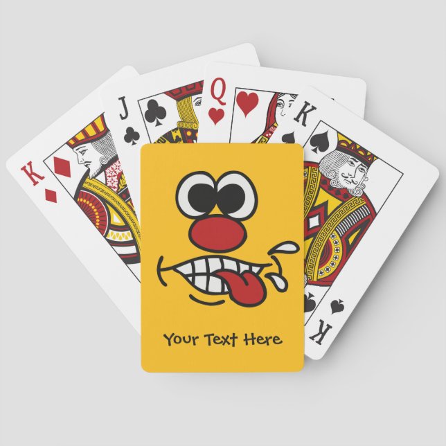 Funny Face custom playing cards (Back)