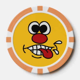 Funny Face custom poker chips