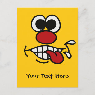 Funny Face custom postcards