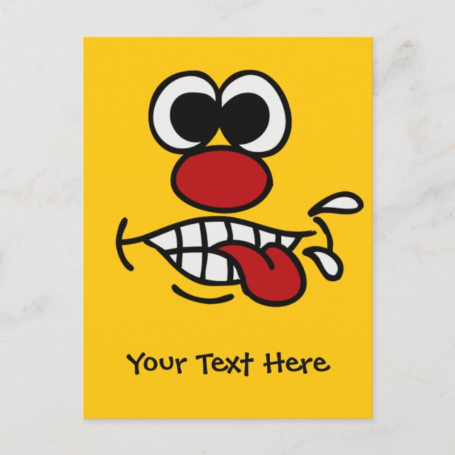 Funny Face custom postcards (Front)