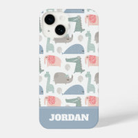 Funny Face Cute Doodle Animal Pattern