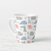 Funny Face Cute Doodle Animal Pattern