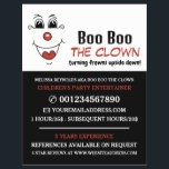 Funny Face, Kids Entertainer, Clown Advertising Flyer<br><div class="desc">Funny Face,  Kids Entertainer,  Clown Advertising Flyers By The Business Card Store.</div>