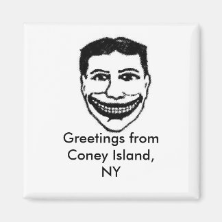 Funny Face Magnet- Coney Island Magnet