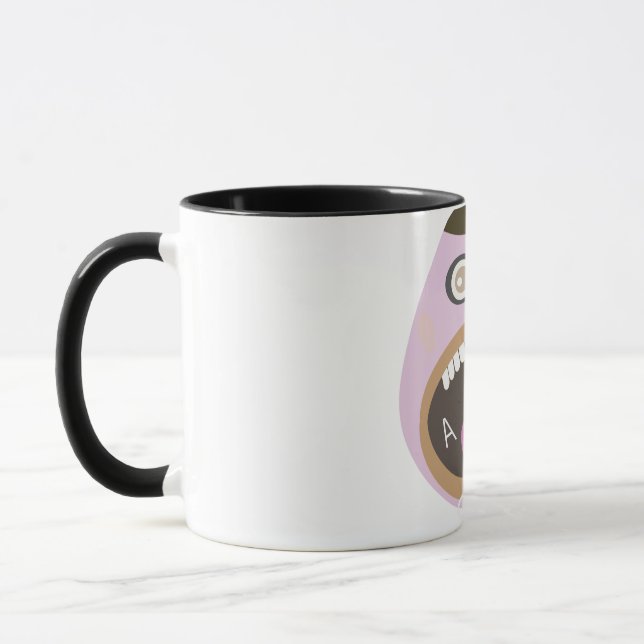 funny face mug (Left)