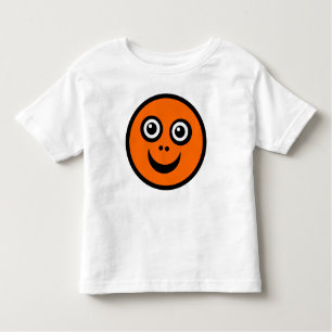 Funny Face Orange Toddler T-Shirt