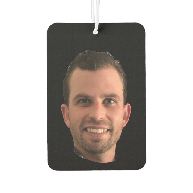 Funny Face Photo Boyfriend Girlfriend Car Air Freshener (Back)