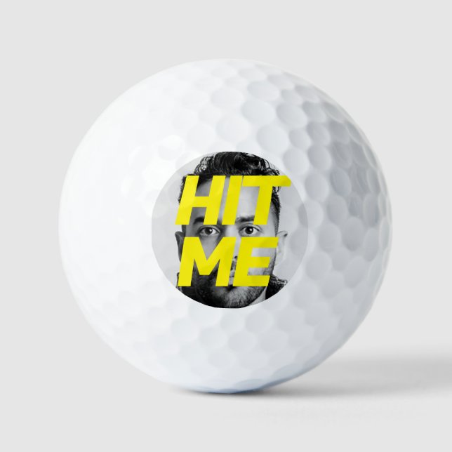 Funny Face Photo Golf Balls (Front)