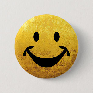 Funny face + your backg. & ideas 6 cm round badge