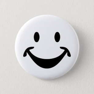 Funny face + your backg. & ideas 6 cm round badge