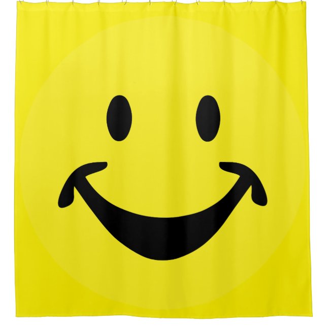 Funny face + your backg. & ideas shower curtain (Front)