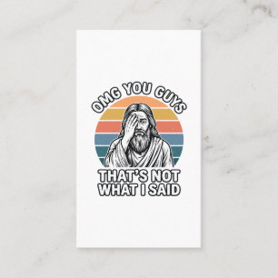 Funny Facepalm Retro Quote Vintage Engraving Shirt Business Card